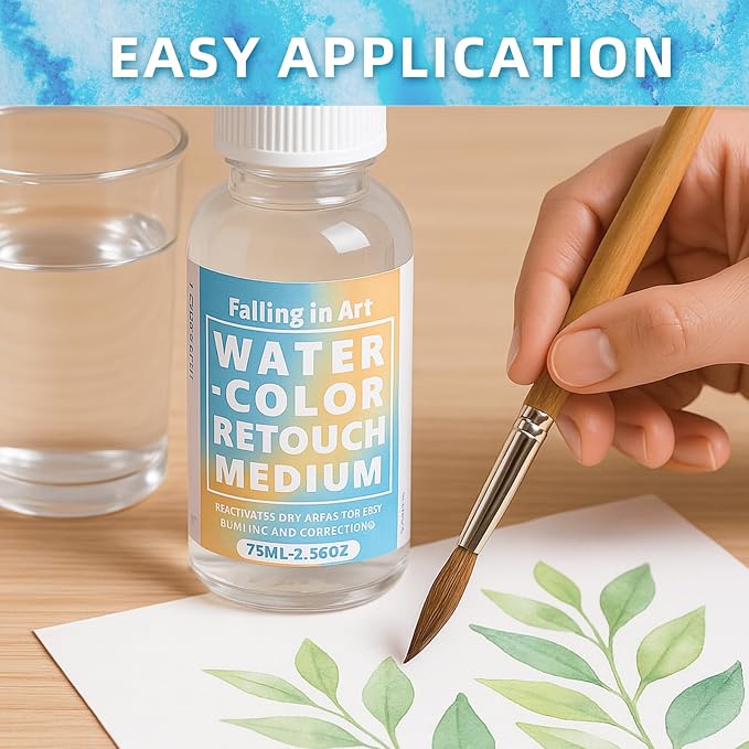 Falling in Art Professional Artist Retouching Varnish, Watercolor Retouch Medium - Image 7