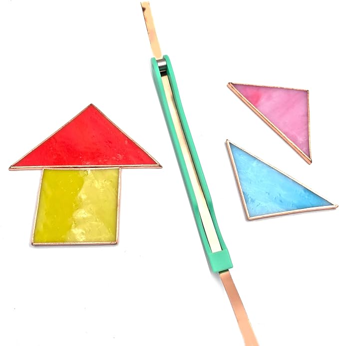 Copper Foil Hand Foiler for Stained Glass, 7/32" and 1/4" Hand Foiler Tool Kits - Image 4