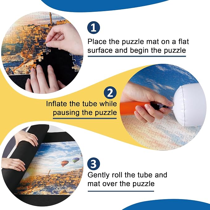 Puzzle Mat Roll Up Puzzles Board - Image 3