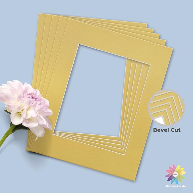 Mat Board Center, 11x14 for 8x10 Old Gold Color Mats - Image 5