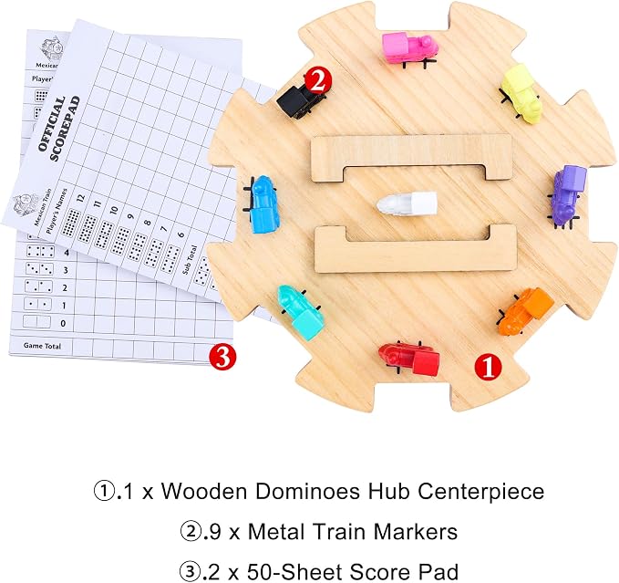 Mexican Train Dominoes Accessories Set - Image 4