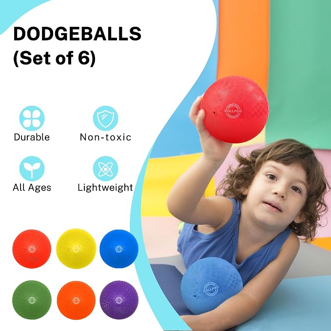 Dodgeballs Playground Balls, Dodge Ball Set - Image 2