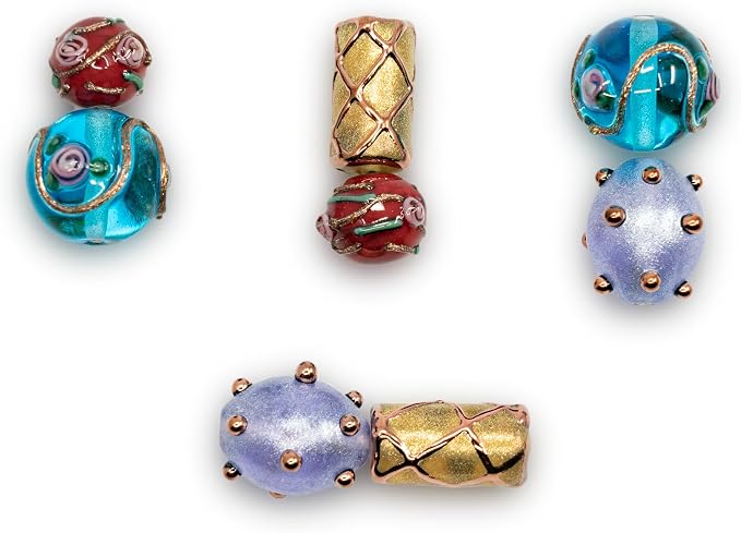 8 pcs Mix of Bohemia Lampwork Czech Glass Beads - Image 4
