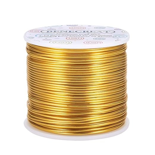 BENECREAT 15 Gauge 220FT Aluminum Wire Anodized Jewelry Craft Making Beading by BENECREAT