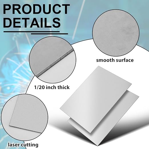 2 Pcs 16 x 12 Inch Mild Steel Sheet Cold Rolled 16 Gauge Metal Plate Weldable - Image 3