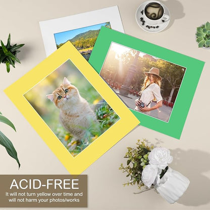 15 Pack 12x16 Picture Mats, Mixed Colors Frame Mattes - Image 5