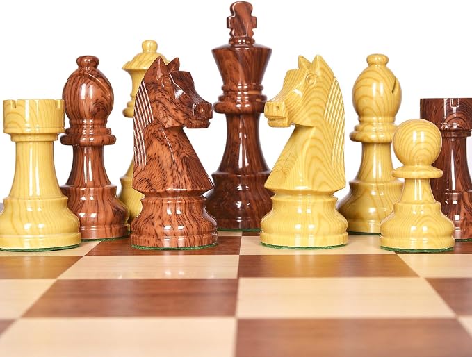 AMEROUS 20'' x 20'' Wooden Chess Set - Image 5