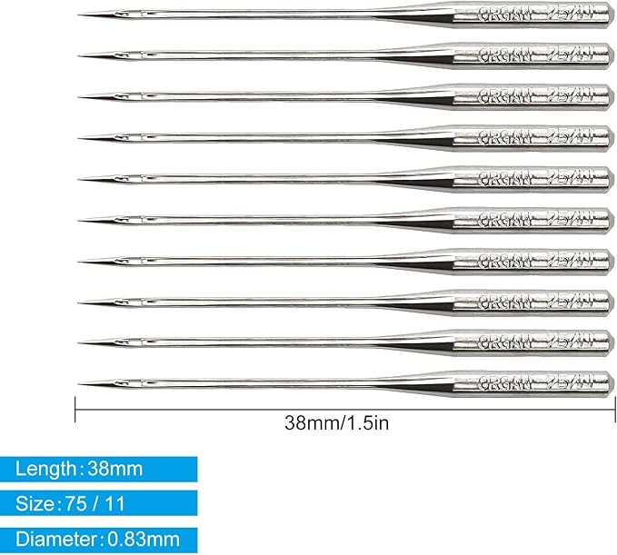 30 Pack Sewing Machine Needles Size 75/11 130/705H HAx1 Embroidery Sewing - Image 2