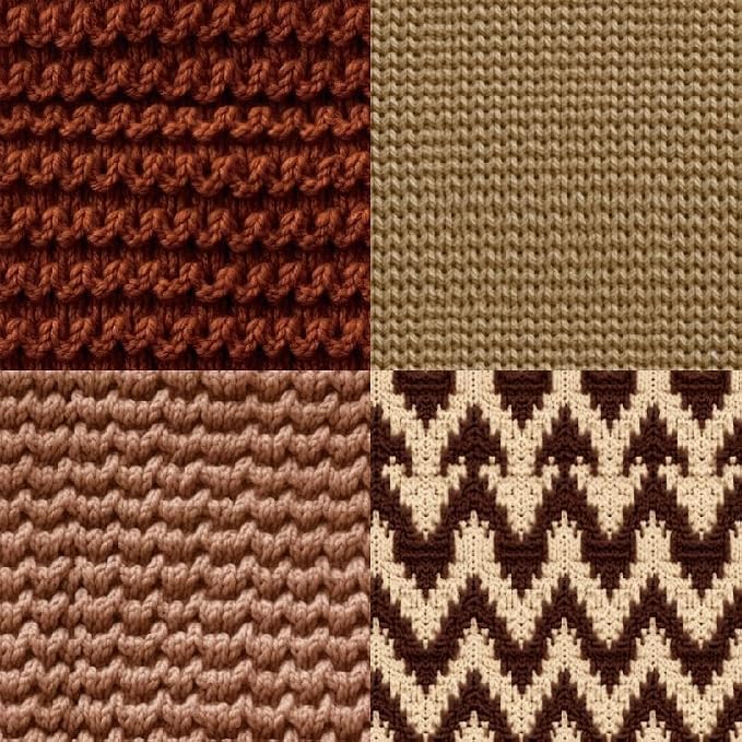 24 Sheets Knitting Wool Decorative Scrapbooking Paper Pad 6x6 Craft Paper - Image 4