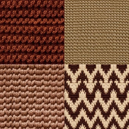24 Sheets Knitting Wool Decorative Scrapbooking Paper Pad 6x6 Craft Paper - Image 4