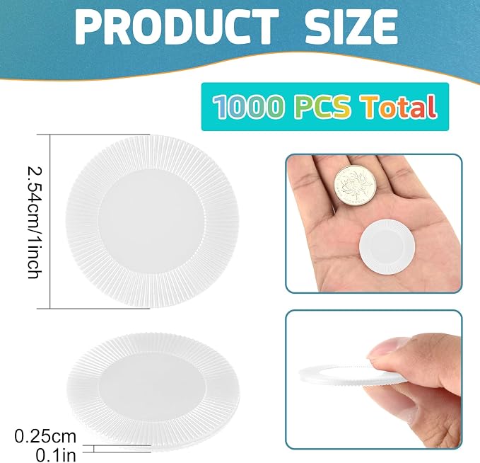 Coopay 1000 Pieces Plastic Poker Chips, Bingo Chips Bulk Learning Counters - Image 2