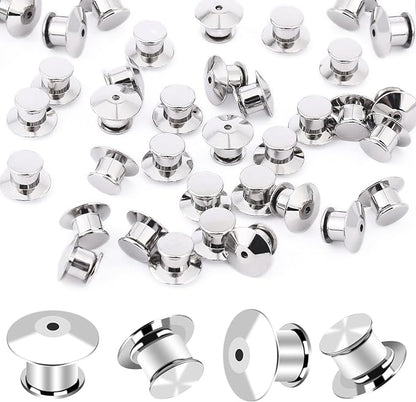 DECYOOL 30PCS Metal Locking Pin Backs, Pin Keepers Clasp Pin Backs Locking by DECYOOL