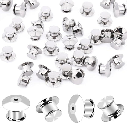 DECYOOL 20PCS Metal Locking Pin Backs, Pin Keepers Clasp Pin Backs Locking by DECYOOL