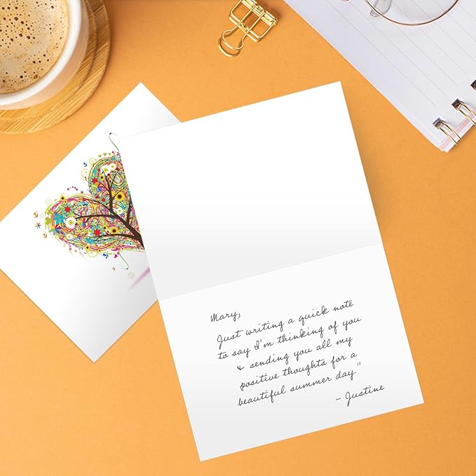 Seasons of Life Note Card Assortment Pack/Set Of 24 Greeting Cards And White - Image 6
