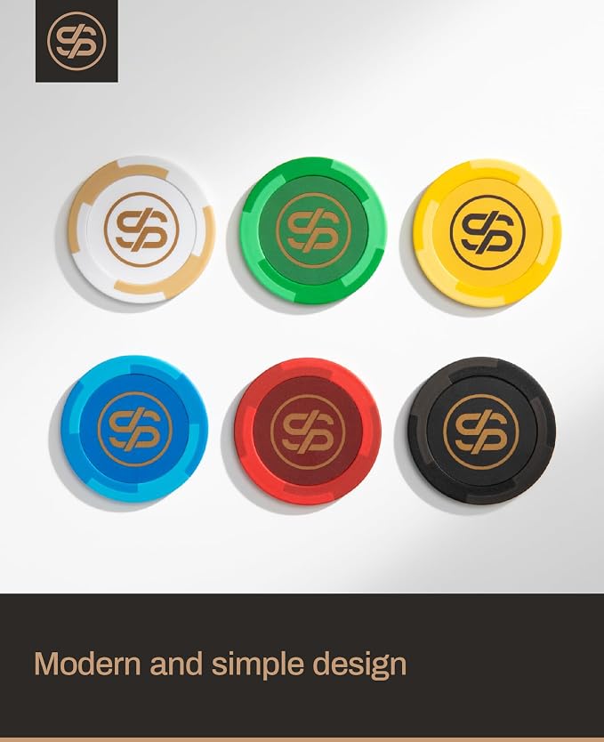 SLOWPLAY Godel Clay Poker Chips, 14 Grams Heavyweight Clay Composite, 40mm - Image 5