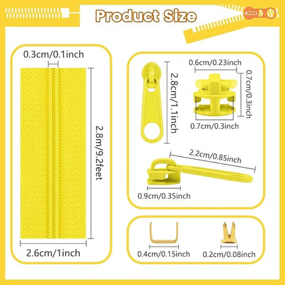 DOITEM 14 Colors Zippers by Yard, 3 mm Zipper 39 Meter 43.5 Yard Nylon Endless - Image 3