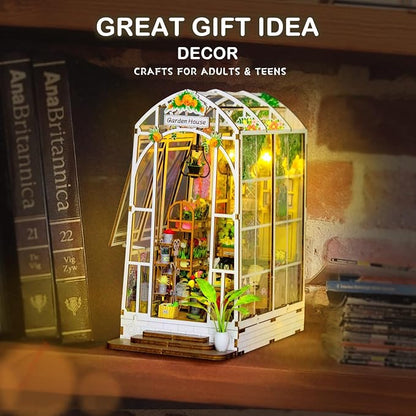 Book Nook Kits for Adults, Miniature House Dollhouse Kit for Teens, DIY Crafts - Image 2