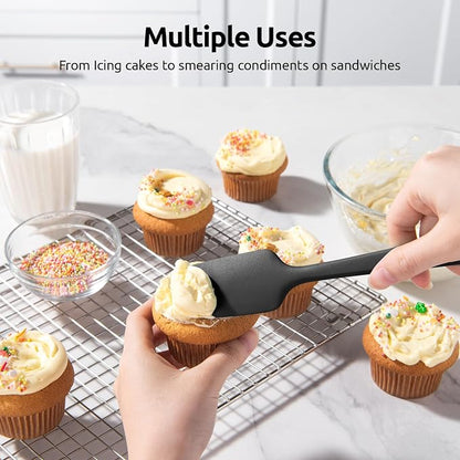 U-Taste Silicone Spatula Set, 600ºF High Heat Resistant, Seamless Food Grade - Image 7