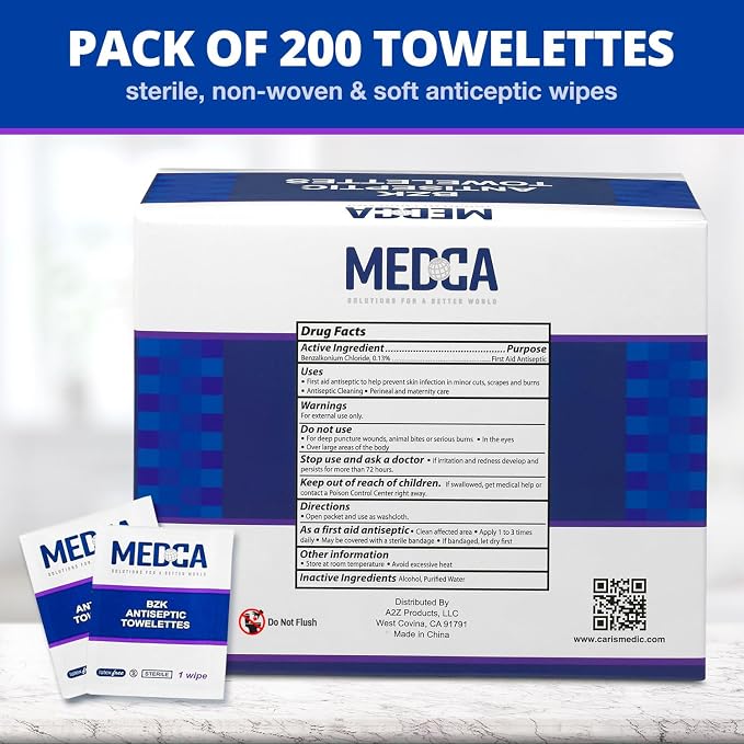 Benzalkonium Chloride Towelletes Hand Wipes – Chloride Swabs Individual BZK - Image 7