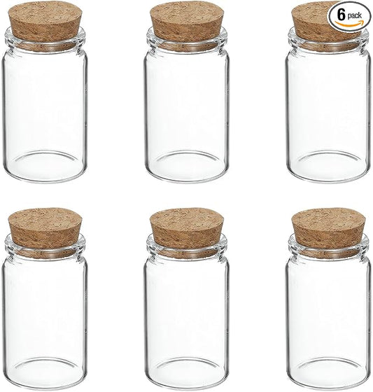 uxcell 6Pcs Mini Glass Bottles by uxcell