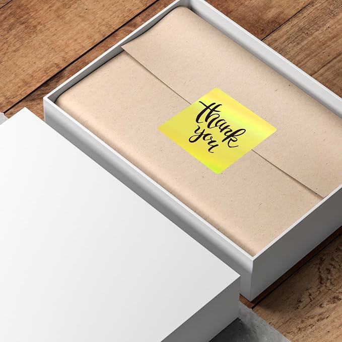 Square Thermal Labels Stickers 2" x 2", Holographic Thermal Stickers Labels - Image 6