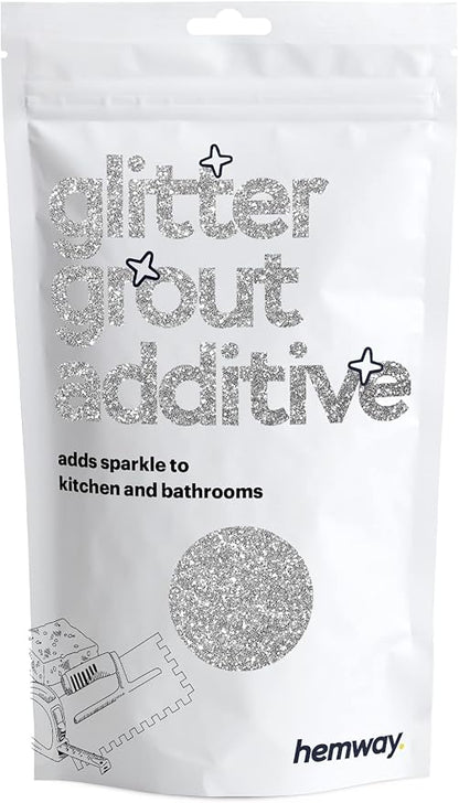 Hemway Glitter Grout Additive add Sparkle to Mosaic Tiles, Wet Rooms, Tiled by Hemway