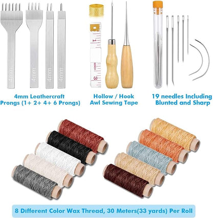Cridoz 35 Pcs Leather Pouch Kit - Image 2