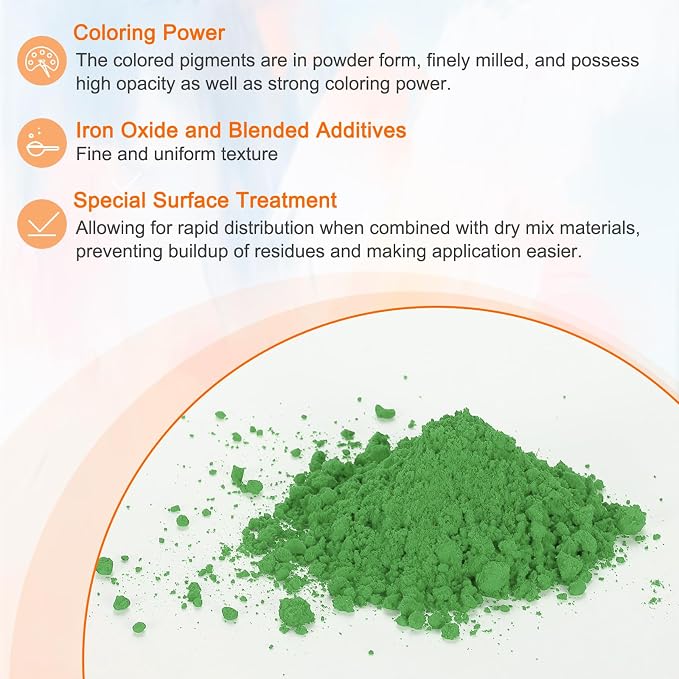 HARFINGTON Iron Oxide Powder Concrete Pigment 700 Mesh 3.5oz Iron Oxide Grout - Image 3