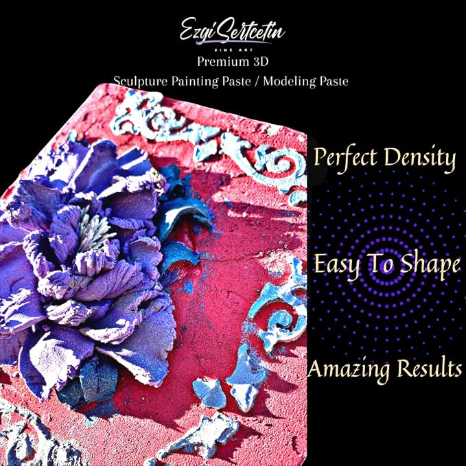 3D Sculpture Painting Paste|Texture Paste|Decorative Plaster|Unique Colors|Ideal - Image 7