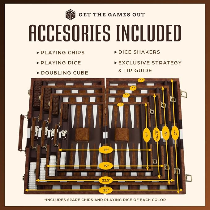 Get The Games Out Backgammon Set - Image 5