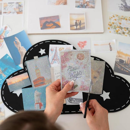 20 Sheets Holographic Sticker Paper, 8.5x11 Inch Clear Printable Vinyl Sticker - Image 5