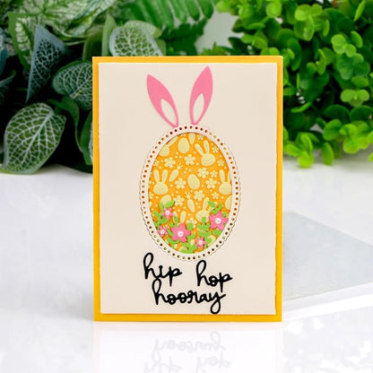 BAOFALI 3D Embossing Folder for Card Making, Easter Bunny Plastic Texture Fades - Image 8