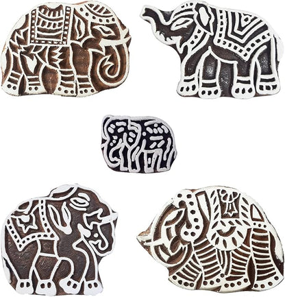 Royal Kraft Elephant Wooden Printing Stamps - Image 2