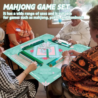 Mahjong Table Mat: 32.4 * 32.4 Inches Non-Slip and Noise-Reducing Mahjong Mat - Image 5