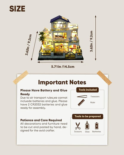 DIY Miniature House Kit, Mini House Kit - Image 5