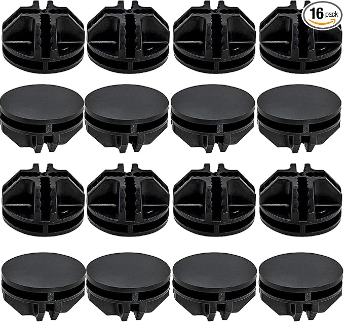 16 Pcs Black Plastic Connector, Wire Grid Cube Connector by Bonsicoky