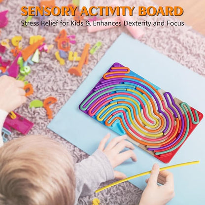 Sensory Fidget Toys for Kids Toddler Boys, Sensory Activity Board for Stress - Image 3