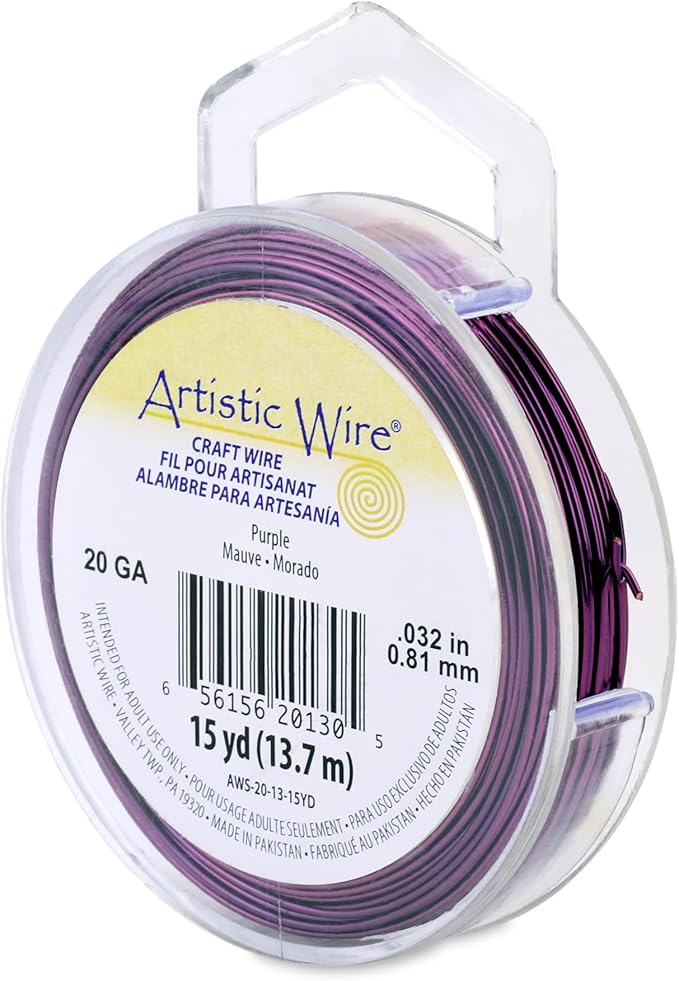 Artistic Wire, 20 Gauge Tarnish Resistant Colored Copper Craft Wire, 15 yd by Unknown