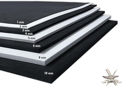 Shape Retention EVA Cosplay Foam - 3mm Thick White 14”x39” High Density EVA by TheFoamory