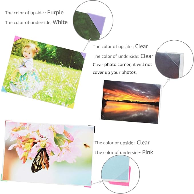 VIPbuy 2244 Count Photo Mounting Corner Stickers Self Adhesive - Image 4