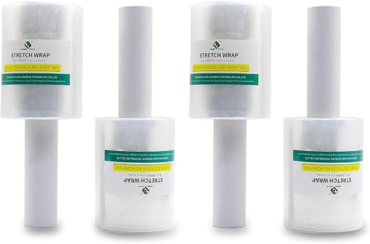 BOMEI PACK Industrial Mini Clear Stretch Wrap by BOMEIPACK