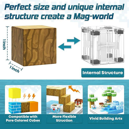 Magnetic Blocks-Build Mine Magnet World Ice Edtion, Toys - Image 4