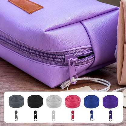 DOITEM 13 Yards 6 Pieces #5 Zippers Assorted Nylon Zipper Nylon Coil Zippers - Image 6