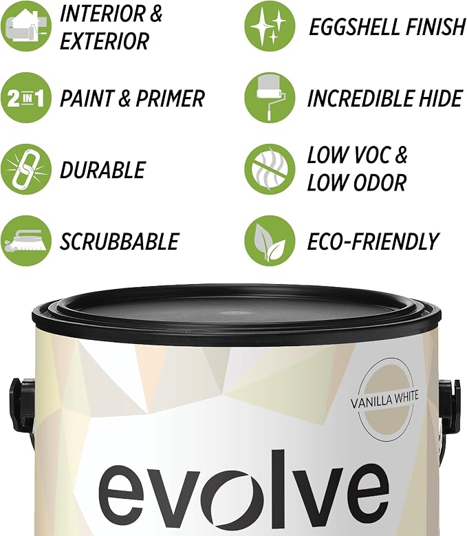 EVOLVE Paint & Primer: Environment-friendly, Low Sheen - Image 2