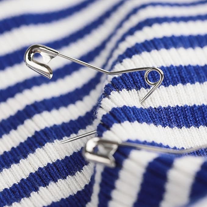 100 Pack Curved Safety Pins for Quilting Basting Pins 38mm/1.5inch Quilting - Image 3