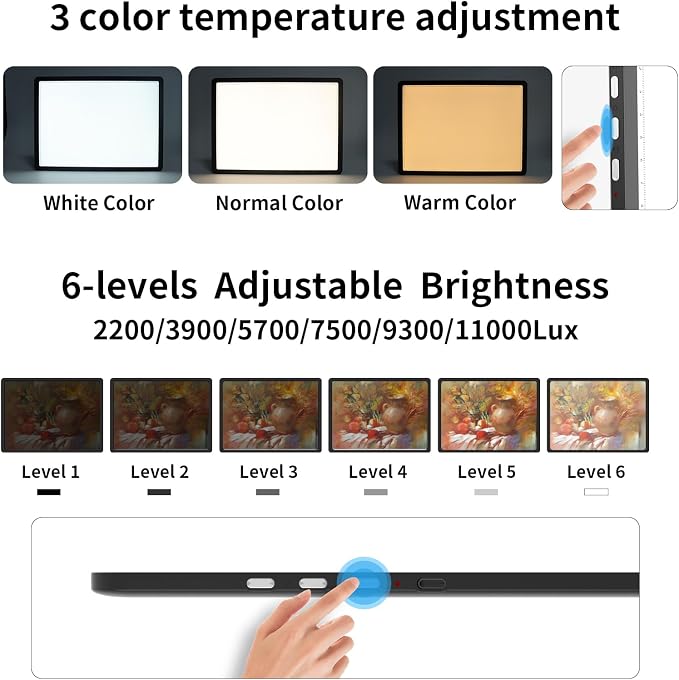 TOHETO A4 Light Board with Bag for Diamond Painting, Super Bright Magnetic - Image 5