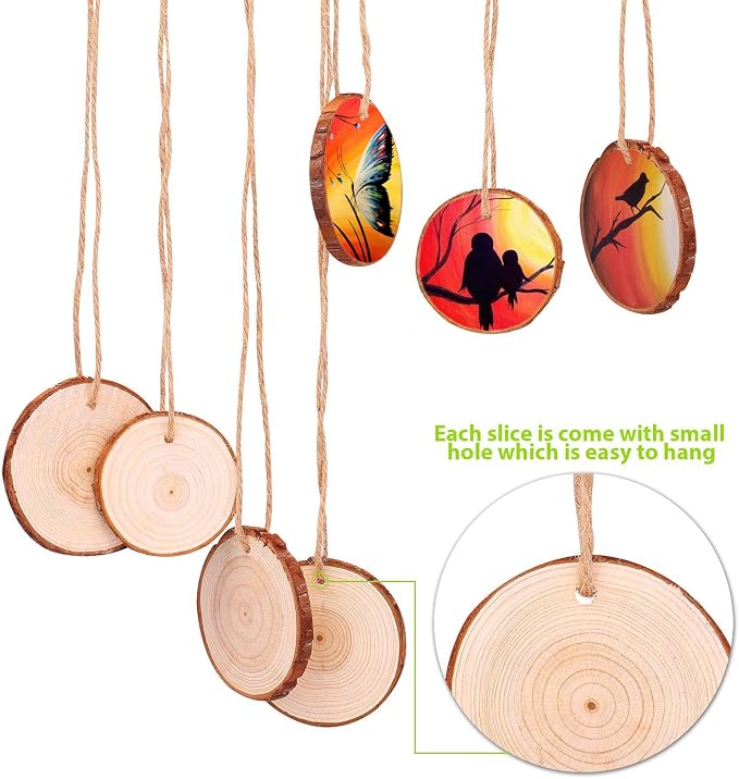 Fuyit Natural Wood Slices - Image 2