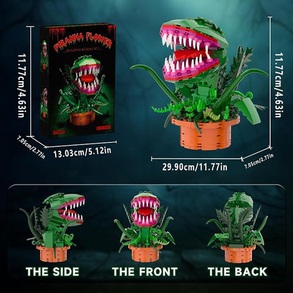 Audrey 2 Cannibal Flower Building Block Set, Little Shop of Horrors Piranha - Image 3
