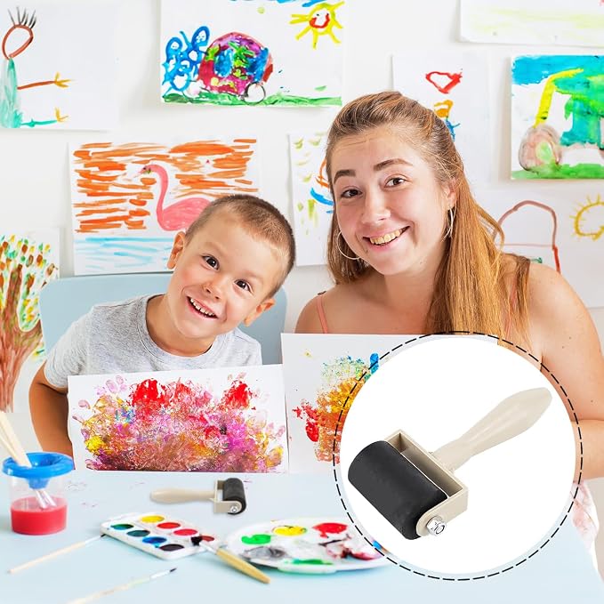 15Pcs Printmaking Brayer Rubber, Relief Printing Brayers Plastic Brayer Brayer - Image 5