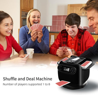 2025 Automatic Card Shuffler and Dealer Machine, 2-in-1 Smart 360°Rotating Card - Image 7